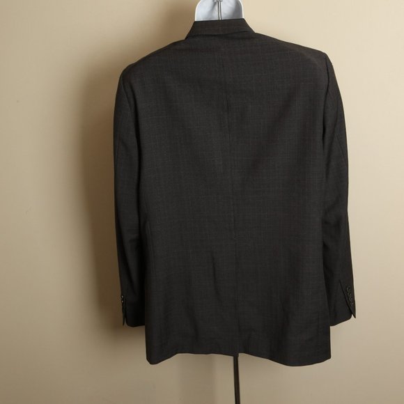 Brooks Brothers Men's gray check 100% Wool Fitzgerald Suit Jacket 41L 35 blazer - Picture 6 of 8